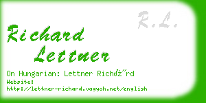 richard lettner business card